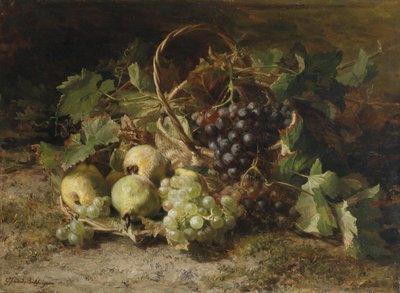 Still Life with Grapes and Pears by Gerardina Jacoba van de Sande Bakhuyzen  